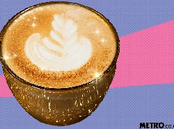 Meriahkan Natal, Cappuccino Diracik dengan Bubuk Berkilauan