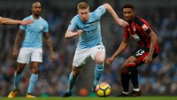 Manchester City menghadapi AFC Bournemouth di Stadion Etihad, dalam pekan ke-19 Liga Inggris, Sabtu (23/12/2017). (Foto: Lee Smith/Reuters)