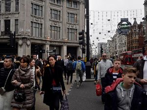 Foto: Ramainya Oxford Street London Jelang Natal Foto: Ramainya Oxford Street London Jelang Natal