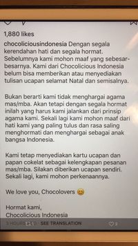Penjelasan toko kue.