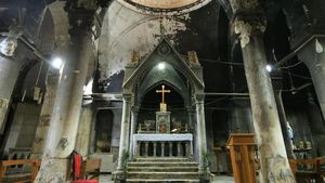 Foto: Suasana Natal di Gereja Irak yang Sempat Dibakar ISIS
