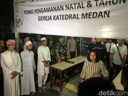 Jemaah Tabligh di Medan Ikut Amankan Gereja saat Malam Natal