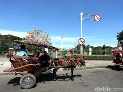 Pemprov DKI Larang Delman Beroperasi di Monas Saat Asian Games