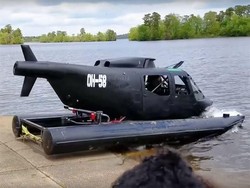 Helikopter Zaman Perang Jadi Mobil Amfibi