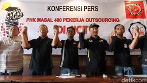 SP JICT Jumpa Pers Tolak PHK Pekerja Outsourcing