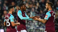 Di peringkat kedelapan ada West Ham United, yang meraih rata-rata 1,59 poin di Boxing Day. Foto: Dan Mullan/Getty Image