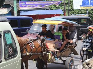 Biang Macet, Delman Dilarang Beroperasi di Jalur Mudik Garut Biang Macet, Delman Dilarang Beroperasi di Jalur Mudik Garut