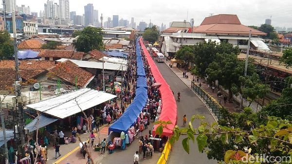 Potret Penjagaan Satpol PP dan Tertibnya Kawasan Tanah Abang