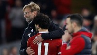 Mohamed Salah memang tak bikin gol di laga ini. Tapi Juergen Klopp pasti puas dengan performanya karena pemain asal Mesir itu menyumbang dua assist. Foto: Carl Recine/Action Images via Reuters