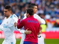 Ronaldo datang ke El Clasico sebagai pemilik Ballon dor, sementara Messi meraih Golden Boot. (Gonzalo Arroyo Moreno/Getty Images)