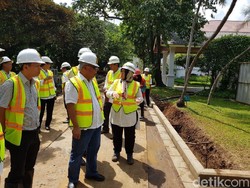 Perbaikan Drainase di Kompleks Istana Rampung 31 Desember