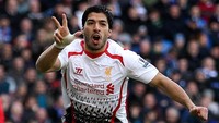 Luis Suarez. Selama bermain dalam 110 pertandingan di Premier League, Suarez membuat enam hat-trick yang kali terakhir dicatatkannya di ajang itu pada 22 Maret 2014. (Foto: Ben Hoskins/Getty Images)