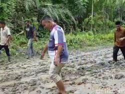 Kondisi Jalan Menuju Makam Cut Meutia di Aceh Utara Memprihatinkan