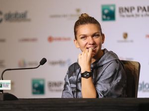 Gaya Simona Halep di 2017: Kostum Biru Laut Sampai Bra Kuning Mencolok Mata
