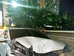 Kecelakaan Truk dan Honda CRV di Jakarta Utara, Kendaraan Ringsek