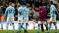 Berkat kemenangan atas Newcastle, City memperlebar keunggulannya di puncak klasemen sementara. Foto: Scott Heppell/Reuters