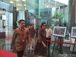 Para Menteri Dampingi Jokowi Tutup Perdagangan Bursa
