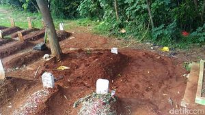 Penampakan Makam di Ciputat yang Dibongkar Orang Misterius