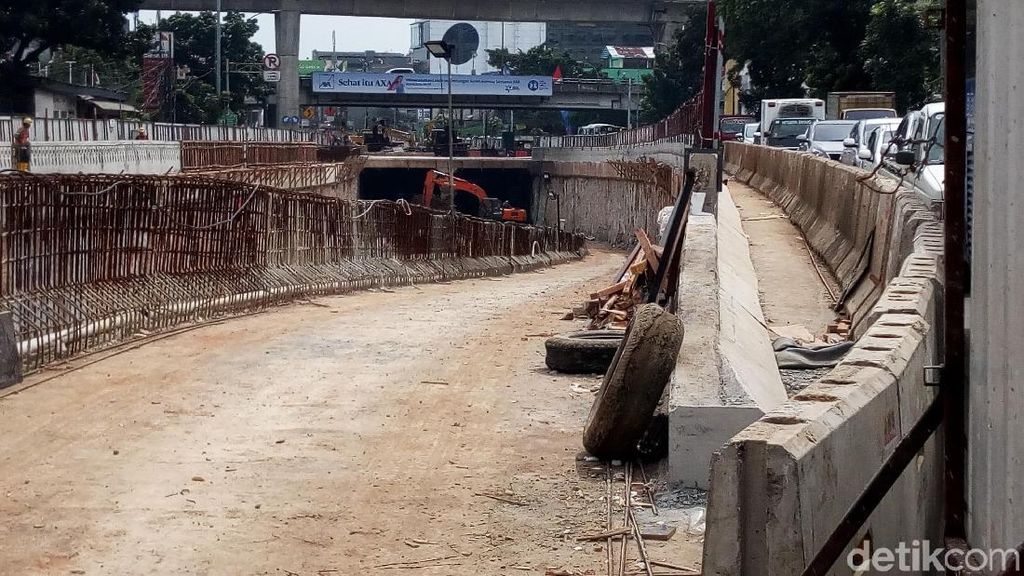 Terowongan Terbentuk, Ini Potret Progres Proyek Underpass Mampang Terowongan Terbentuk, Ini Potret Progres Proyek Underpass Mampang