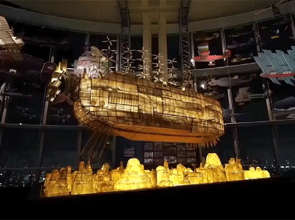 Studio Ghibli Bikin Karya Instalasi Kapal Raksasa di Museum