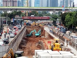 Underpass Mampang Belum Selesai, Begini Kondisinya