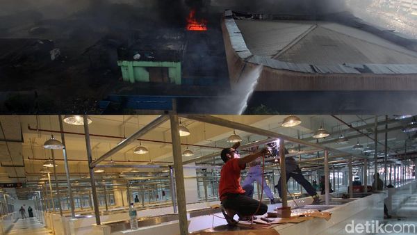 Foto: Before-After Blok III Pasar Senen