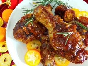 Menu Tahun Baru: Sedapnya Salad, Ayam Bakar dan Puding dengan Paduan Jeruk