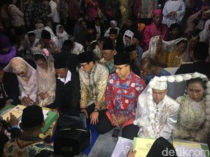 Jadi Saksi Nikah Massal, Sandi: Happy Banget Lihat Mereka Lucu-lucu