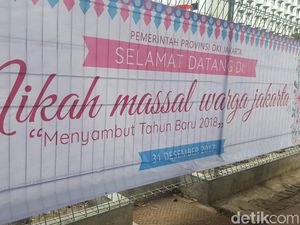 Pendaftaran Nikah Massal DKI Masih Dibuka Hingga Pukul 16.00 WIB