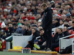 Babak pertama berakhir dengan kebuntuan untuk Liverpool. Skor 1-0 untuk keunggulan tim tamu. (Foto: Carl Recine/ Action Images via Reuters)