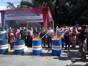 3,5 Juta Butir Pil PCC Dimusnahkan di Solo