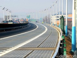 Belum Seminggu Dipakai, Jalan Panel Surya China Digondol Maling