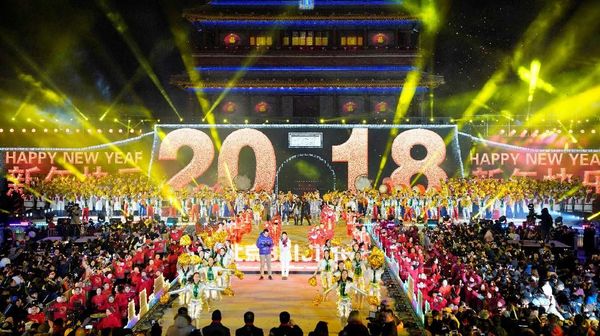 Serba Unik! Begini Perayaan Tahun Baru 2018 di China