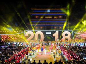 Serba Unik! Begini Perayaan Tahun Baru 2018 di China