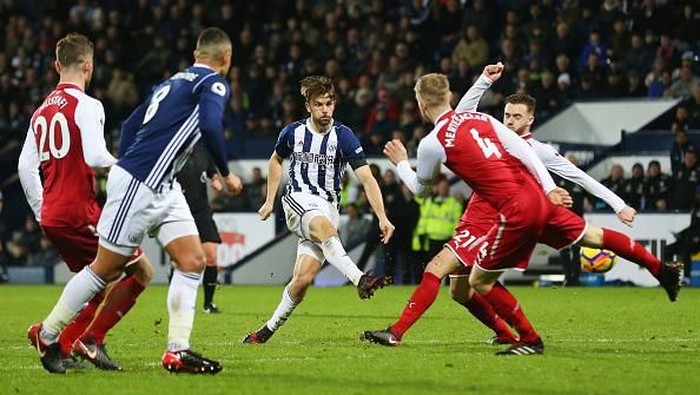 WBA Tahan Imbang Arsenal 1-1