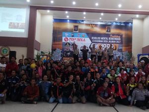 ESQ Riding 1.000 Bikers Mojokerto di Malam Tahun Baru Pecahkan Rekor