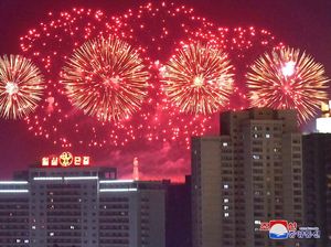 Ternyata Korut Ikut Rayakan Tahun Baru 2018, Ini Penampakannya