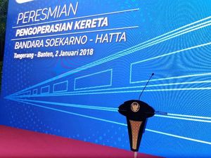 Jokowi Resmikan Kereta Bandara Soekarno-Hatta Pagi Ini