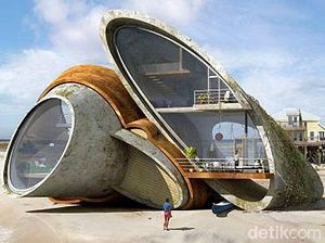 Rumah Tepi Pantai Ini Dibangun Tahan Badai