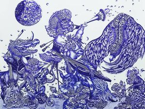 Anis Kurniasih Jatuh Cinta pada Bolpoin Ketimbang Cat Arkilik Anis Kurniasih Jatuh Cinta pada Bolpoin Ketimbang Cat Arkilik