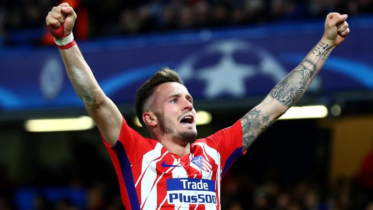 Pemain Atletico Madrid, Saul. (Foto: Clive Rose/Getty Images)