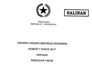 UU Pemilu Dinilai Hambat Munculkan Capres Alternatif UU Pemilu Dinilai Hambat Munculkan Capres Alternatif