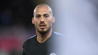 Pemain Manchester City, David Silva, salah satu pemain yang membobol gawang De Gea di Old Trafford. (Foto: Stu Forster/Getty Images)