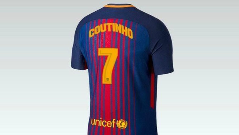 Coutinho Pilih Nomor 7 di Barcelona, Ini Bocoran Jersey-nya Coutinho Pilih Nomor 7 di Barcelona, Ini Bocoran Jersey-nya