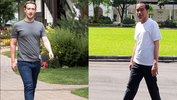 Disebut Niru Bos Facebook, Begini Gaya Jokowi dan Zuckerberg