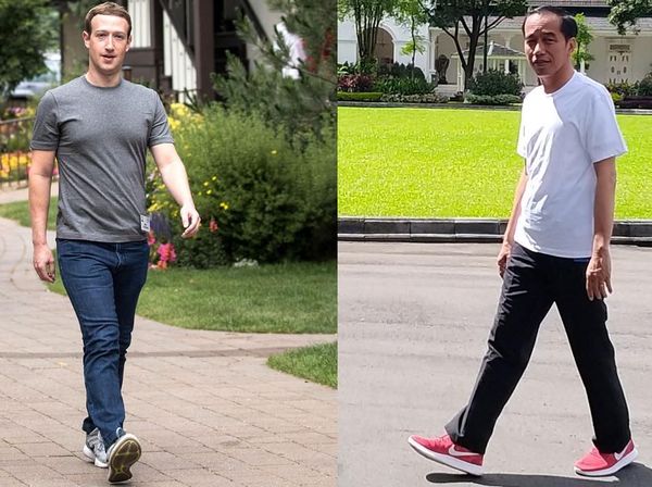 Disebut Niru Bos Facebook, Begini Gaya Jokowi dan Zuckerberg