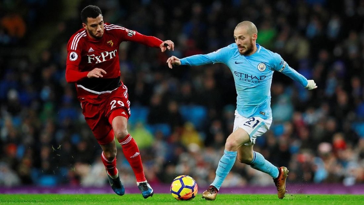 David Silva kembali bermain usai absen beberapa laga (Jason Cairnduff/Action Images via Reuters)