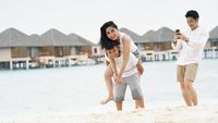 Foto: Asyiknya Dewi Persik  Liburan ke Maldives