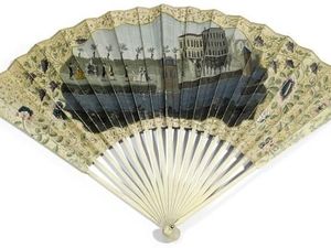 Lukisan Langka di Atas Kipas Tangan dari Abad ke-18 Dipajang di Inggris