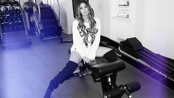 Foto: Begini Intensnya Olahraga Khloe Kardashian Sebelum Hamil
